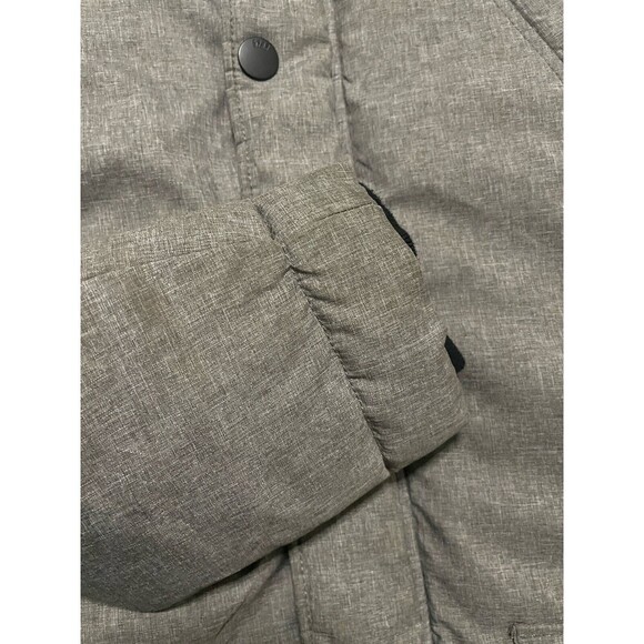 Winter Parka Puffer Coat Quilted Lined Pockets Divided H&M Hooded Fill Zip Long - Picture 13 of 16